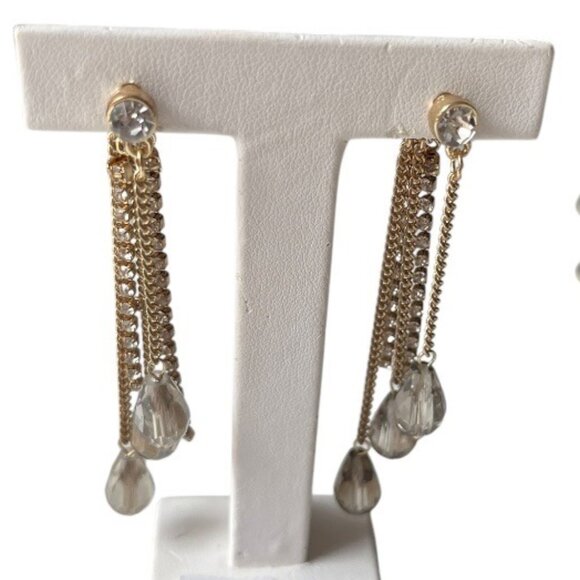 Simply Vera Vera Wang Multistrand Necklace and Earrings Rhinestones and Beads - Picture 5 of 13